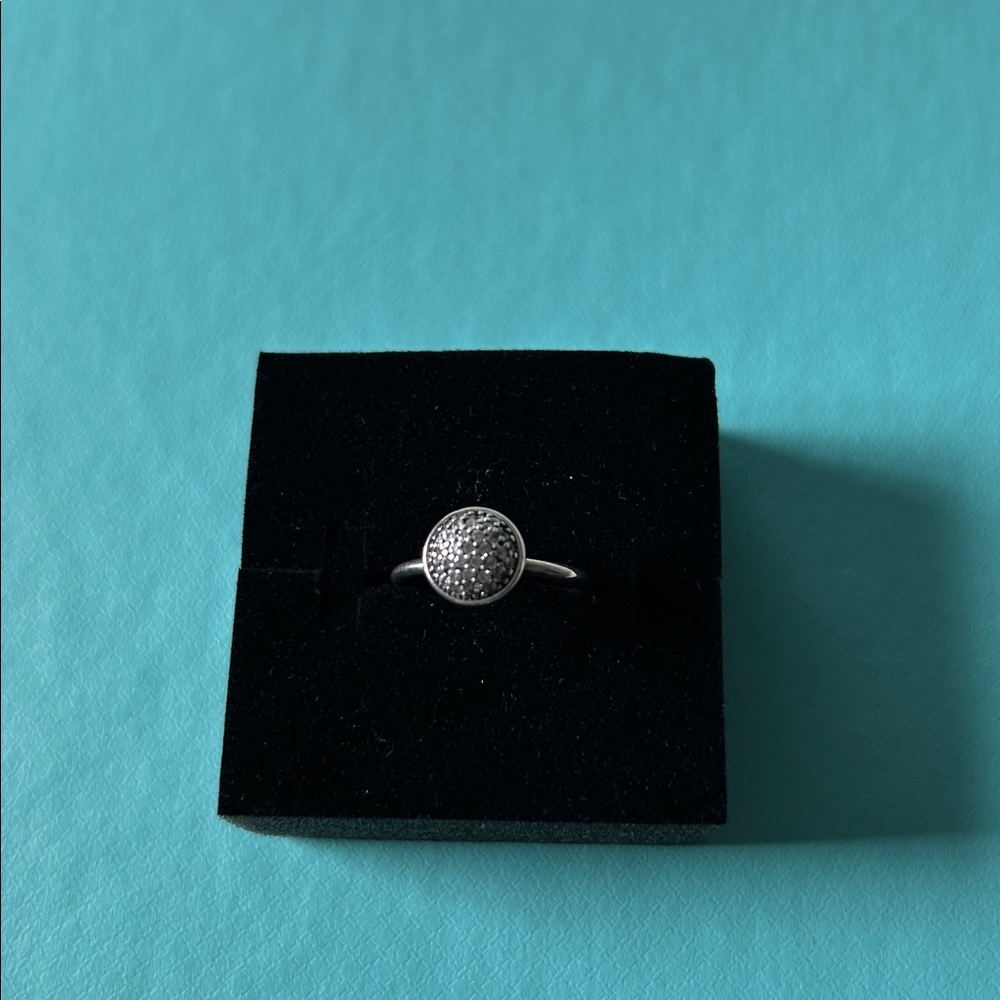 Pandora Dazzling Droplets Clear Ring View 6
